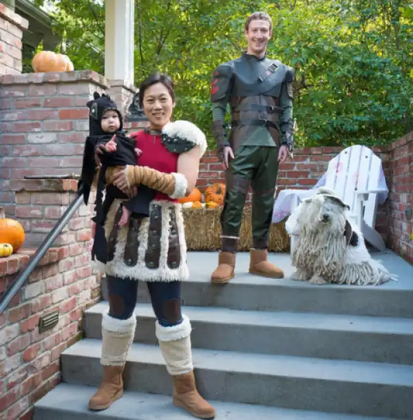Mark Zuckerberg & family for Halloween